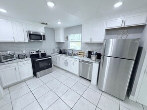 Microwave, oven, stovetop, dishwasher