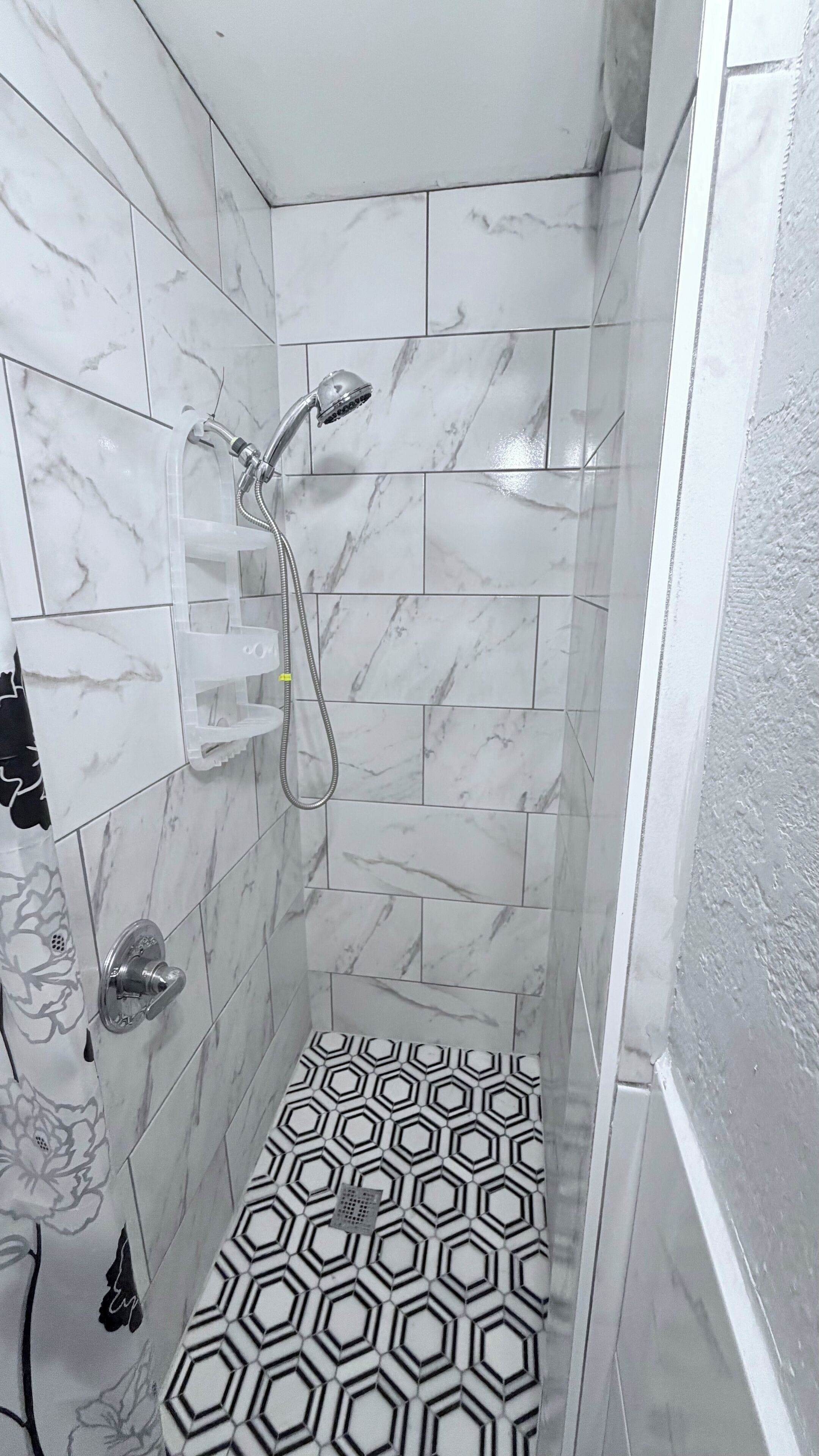 Hair dryer, towels, toilet paper