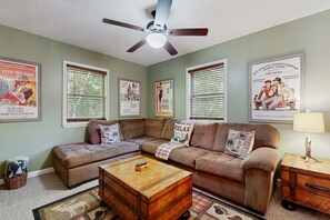 Téléviseur, foyer, livres