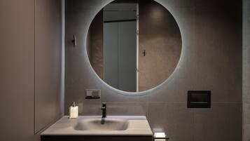 Hair dryer, bathrobes, slippers, bidet