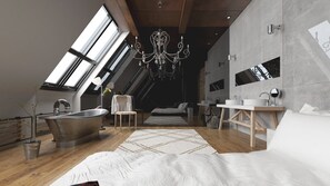 Suite, 1 kamar tidur | Seprai antialergi, minibar, brankas, dan meja kerja