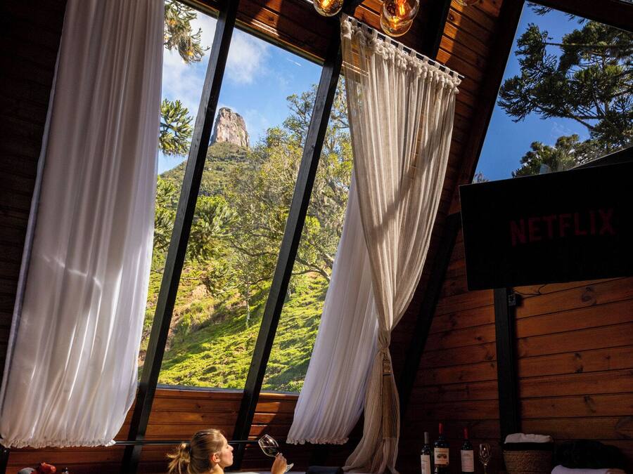 Comfort Chalet | Private spa tub