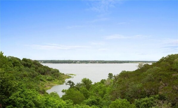A river surrounded by dense green forest.