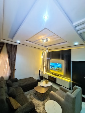 Living area - Premium One Bedroom Apartment (Kwara)