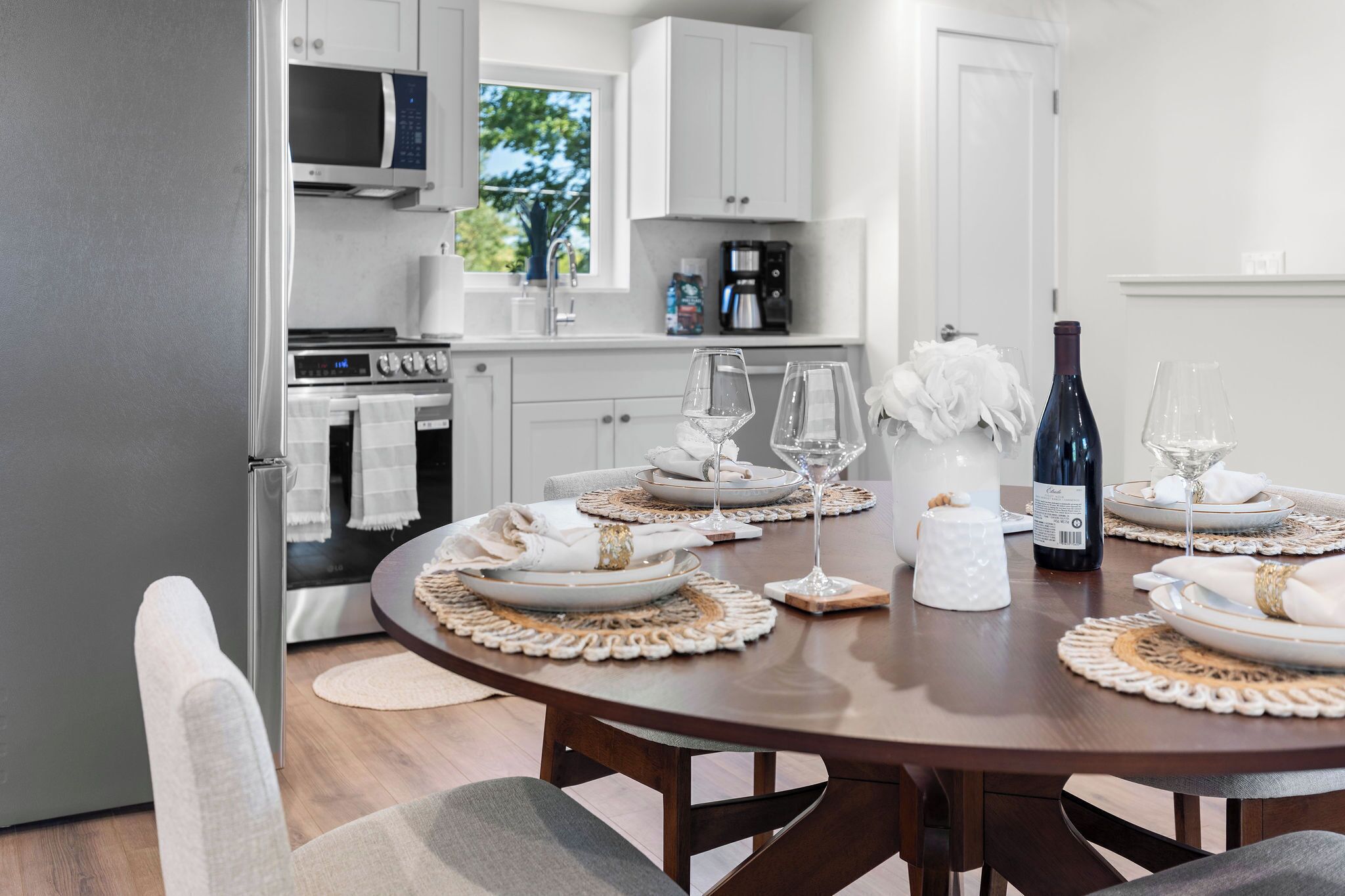 Microwave, oven, stovetop, dishwasher