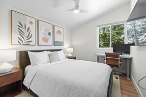 2 間睡房、熨斗/熨衫板、Wi-Fi、床單