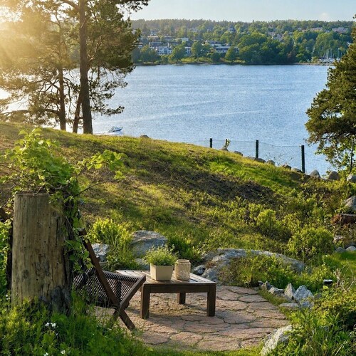 Modern Seaside Guesthouse with Stunning Archipelago Views