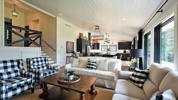 House, Multiple Beds, Hot Tub (The Namakagon Lakehouse) | Living area