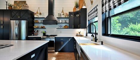 House, Multiple Beds, Hot Tub (The Namakagon Lakehouse) | Private kitchen