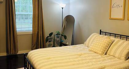 Forget your worries in this spacious guesthouse nestled in a quiet, wooded area.