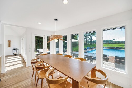 Water Mill classic overlooking horse farm