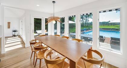 Water Mill classic overlooking horse farm