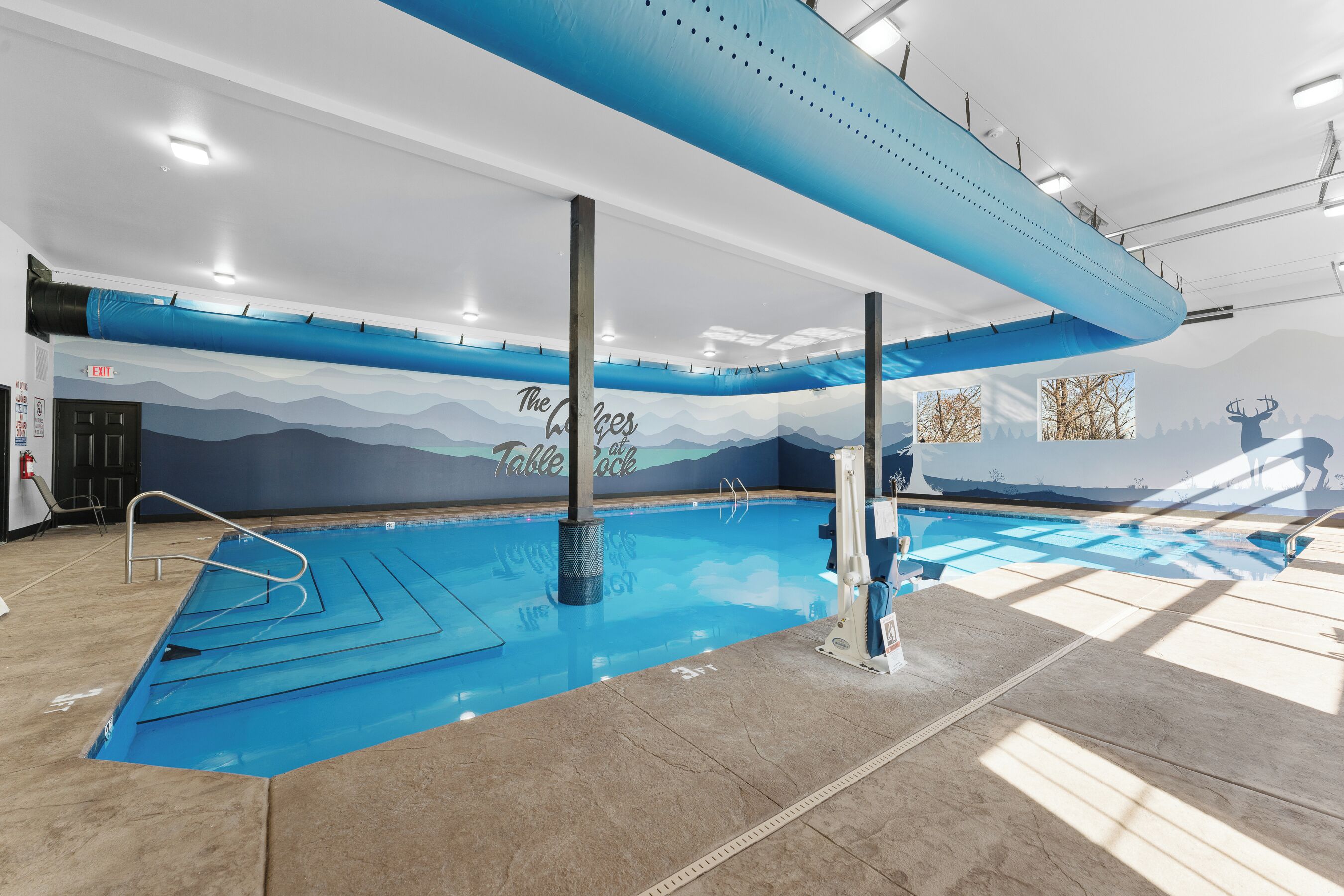 Indoor pool, outdoor pool