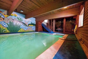 Indoor pool, a heated pool