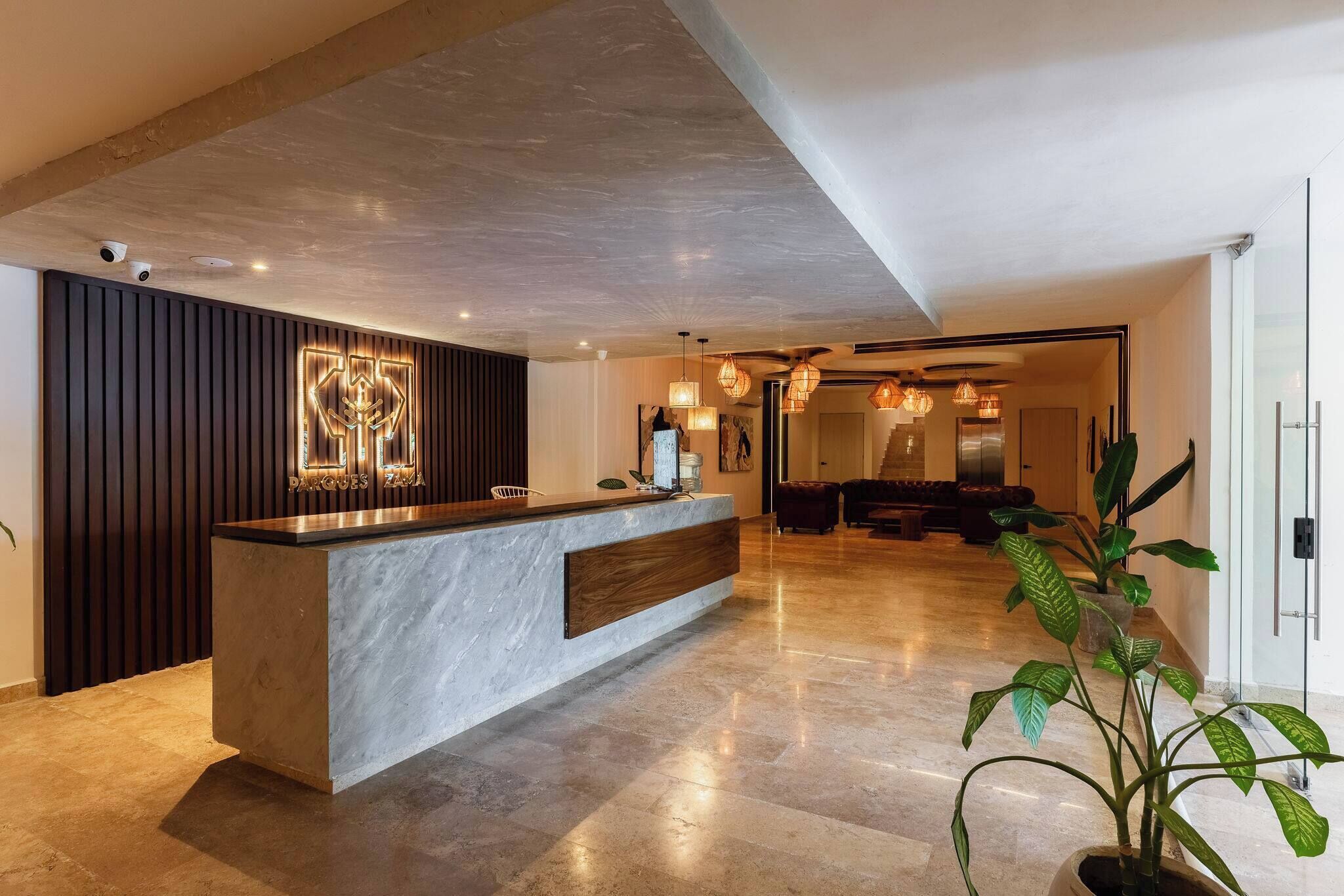 Departamento, 1 habitación, vista al jardín | Lobby