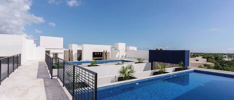 Appartement, 1 chambre, vue sur le jardin | Piscine | Piscine extérieure