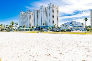 Vlak bij het strand