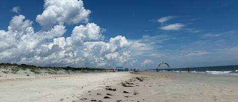 Sun loungers, beach towels
