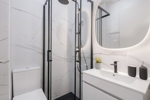 Shower, hair dryer