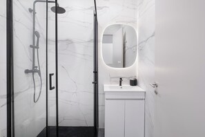 Shower, hair dryer