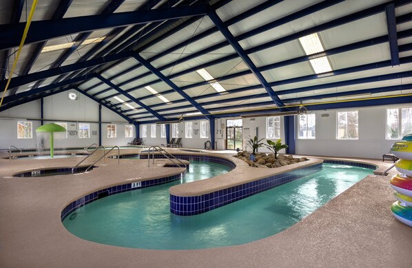 Indoor pool, a heated pool