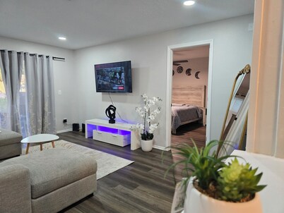 Charming 2-bedroom, 2-Bathroom villa in Seminole, 15 minutes near beaches.