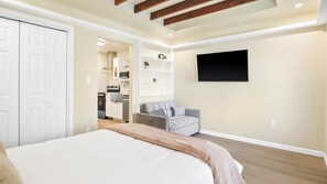 1 室のベッドルーム、WiFi、ベッドシーツ