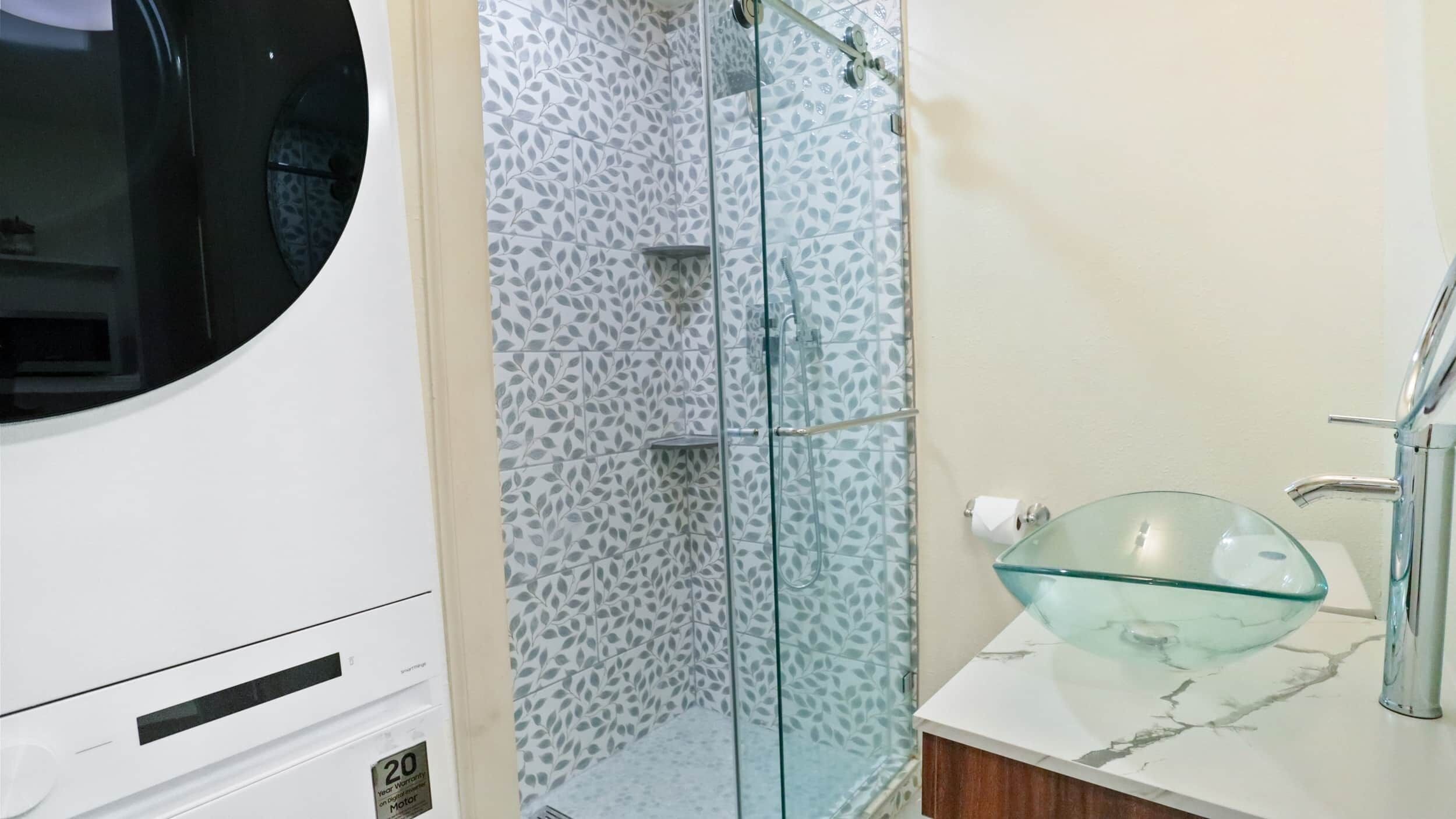 Hair dryer, towels