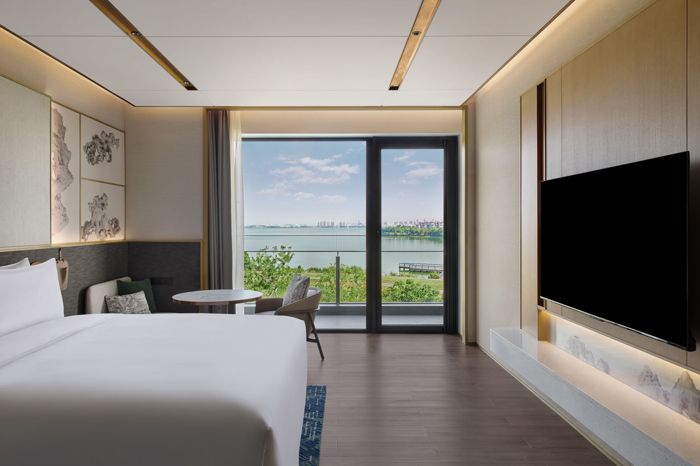 Habitació, 1 llit de matrimoni gran, vistes al llac | Vista des de l'habitació