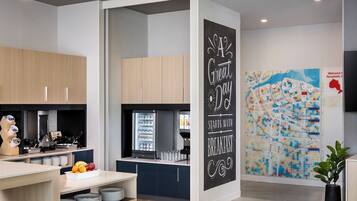 Free daily buffet breakfast