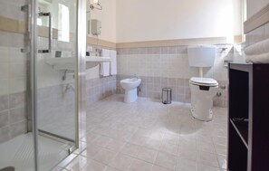 Shower, hair dryer