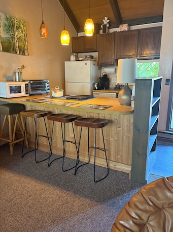 Microwave, oven, stovetop, dishwasher. Cozy Slope Side Retreat: Ski/Sun/College Trips/Girls Trip/Upstate Getaway