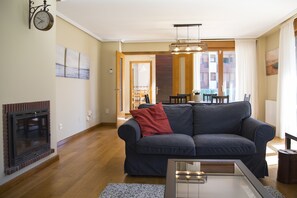 TV, fireplace - Villa Playa de Barro (Llanes)