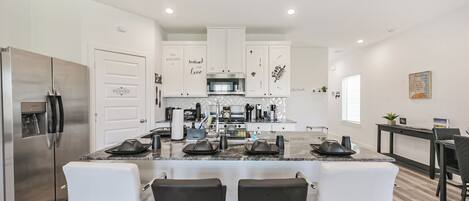 Microwave, oven, stovetop, dishwasher