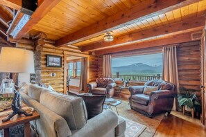 Téléviseur, foyer, livres