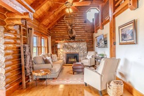 Téléviseur, foyer, livres