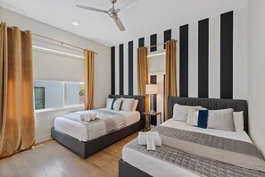 4 bedrooms, iron/ironing board, free WiFi, bed sheets