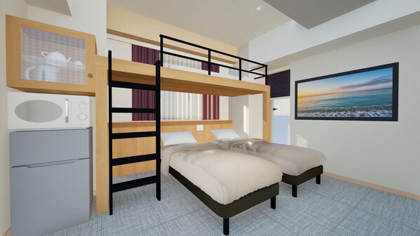 Habitación triple, para no fumadores, microondas | Wifi gratis 