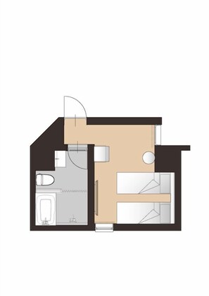 Habitación estándar con 1 cama matrimonial o 2 individuales, vista a la ciudad | Wifi gratis 
