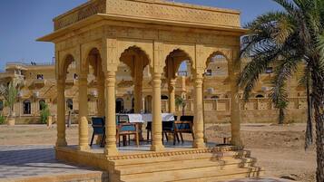 Outdoor wedding area