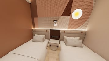 Superior Twin Room, No Windows | Free minibar, desk, laptop workspace, free WiFi