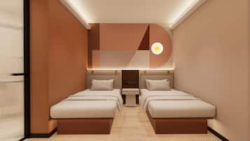 Free minibar, desk, laptop workspace, free WiFi