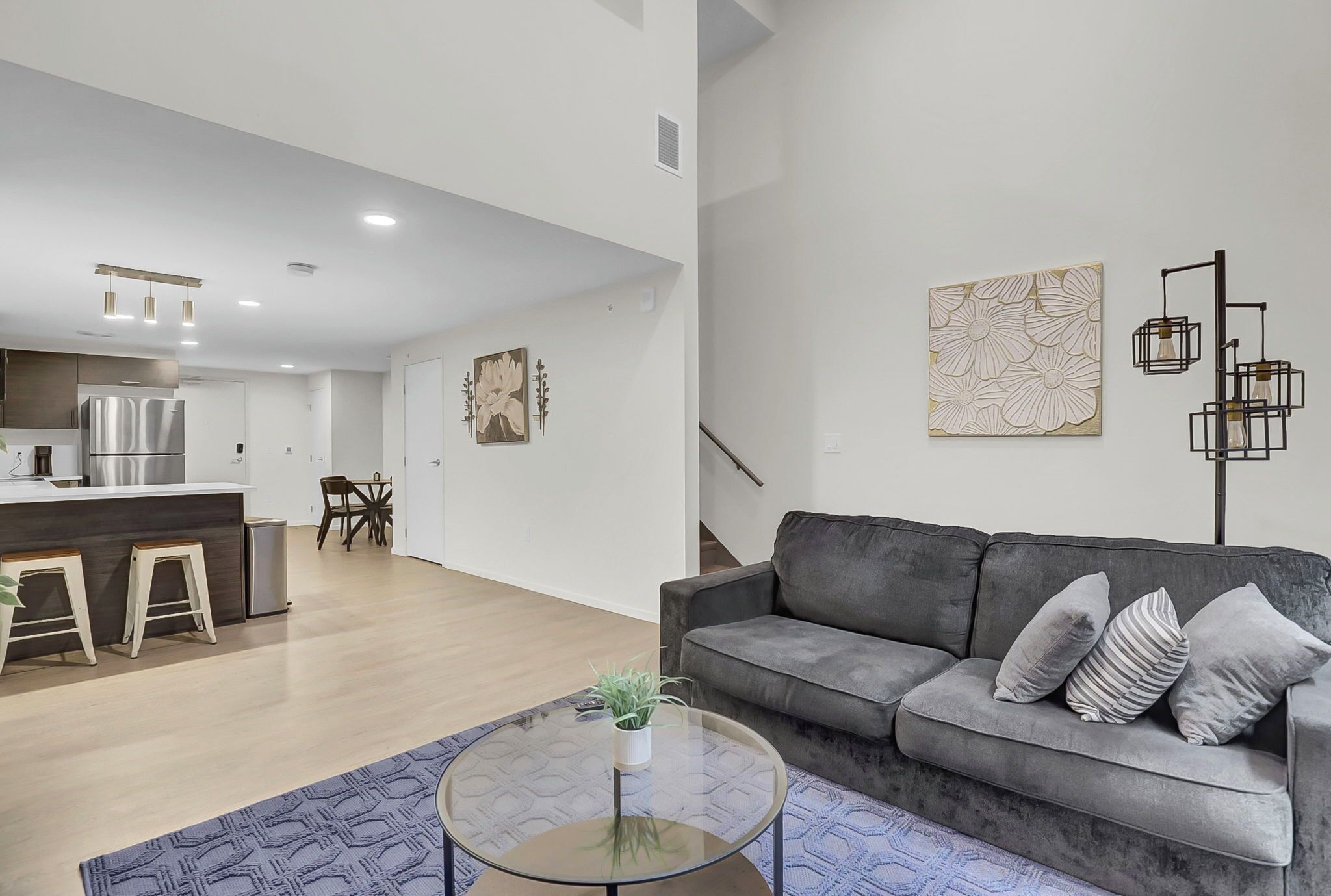 Smart TV, fireplace, foosball, table tennis