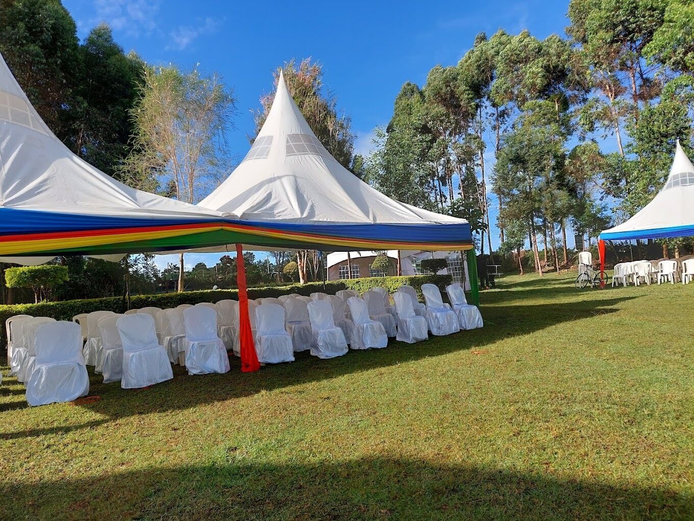 Aussenbereich für Bankette