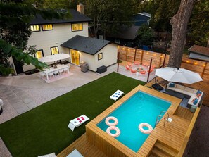 屋外プール、温水プール