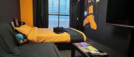 1 室のベッドルーム、アイロン / アイロン台、WiFi (無料)、ベッドシーツ