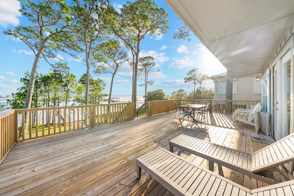 Maison Signature, 4 chambres, patio, vue sur la lagune | Vue du balcon