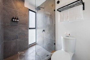 Shower, hair dryer, towels - Rooftop Dining and Coastal Breezes near the Beach (Puerto Vallarta)