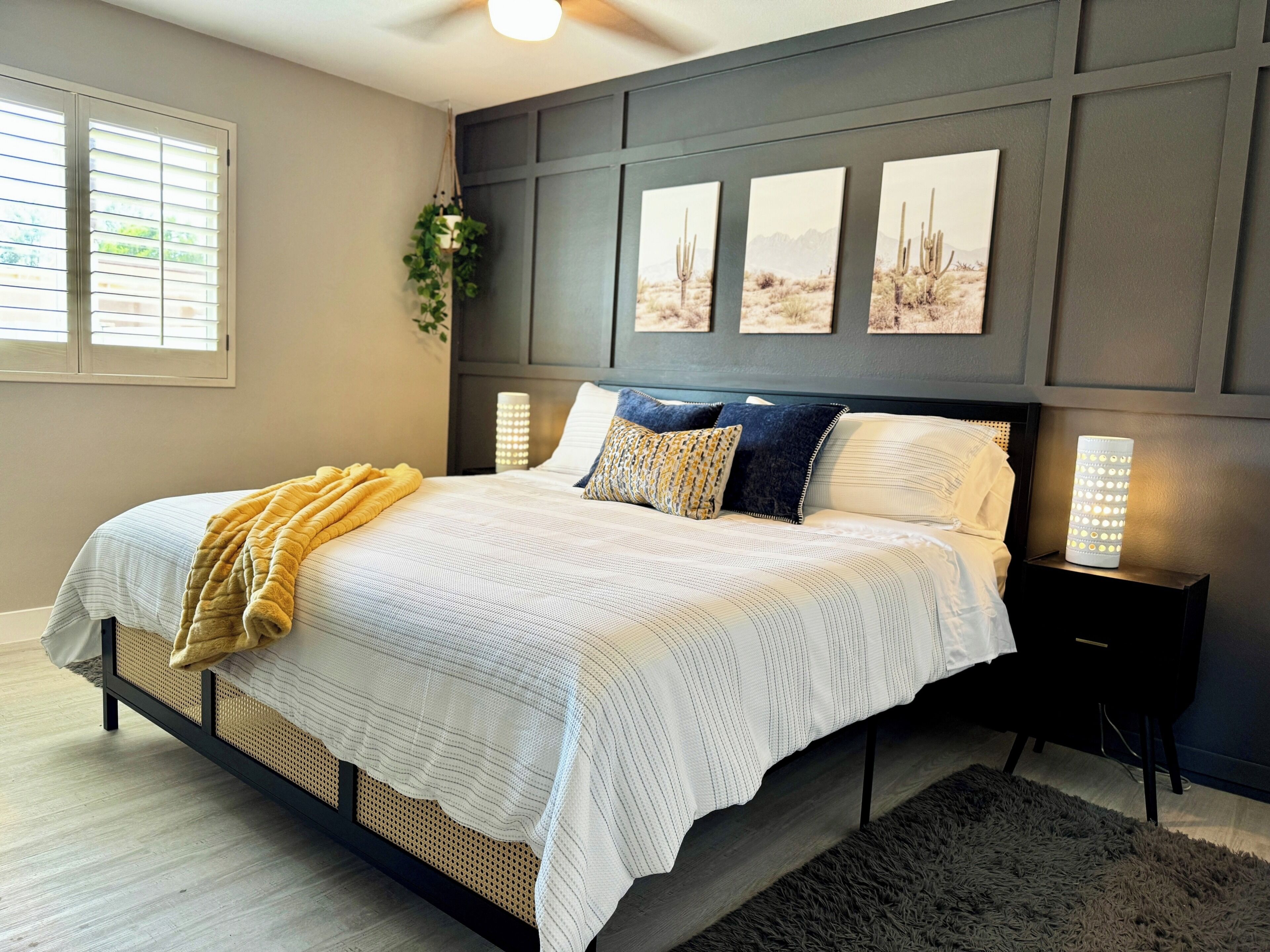 4 habitaciones, tabla de planchar con plancha, cuna de viaje y wifi 