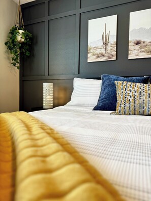 4 bedrooms, iron/ironing board, travel crib, WiFi